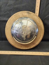 Vtg 1936-1937 Ford Truck Auto Wheel Hubcap OEM V8 Nice Patina picture