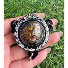 Tiger Ball Phayak Khao Aor Pendant Ajarn Chalermchai Talisman Thai Buddha Amulet picture