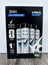 Degree Men's Max Protection 3 in 1 Fresh Dry Spray (4)  4.8 Oz EXP 01/2028 NIB picture