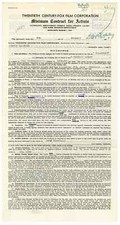 SIDNEY BLACKMER '37 SIGNED CONTRACT THIS IS MY AFFAIR + PHOTO SABOTAGE SQUAD '42 picture