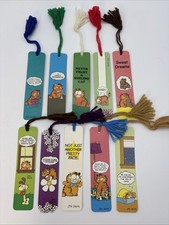 Vintage 1978 Garfield Book Mark Lot Of 10 Jim Davis USA Some Hard to find tassle picture