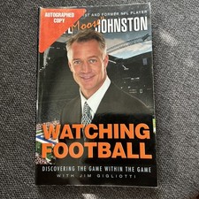 Daryl Johnston Watching Football Signed Book Dallas Cowboys Auto picture