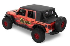 Bestop 80100-35 Halftop Soft Top Conversion Kit Black Diamond For Jeep Wrangler picture