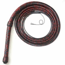 Kangaroo Hide Leather 06 to 16 Foot 16 Plaits Bull Whip Indiana Jones Bullwhip picture