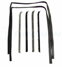 1981-1987 Chevrolet truck 1981-91 Blazer Suburban window sweeps & channels, 6pcs picture