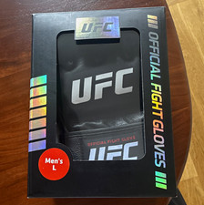 Men's UFC Black Official Pro Fight Gloves Men’s Size L Black picture