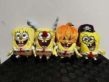 2004 SpongeBob SquarePants Beanie Babies Lot of 4 picture