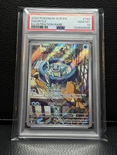 2024 POKEMON SCR EN-STELLAR CROWN ILLUSTRATION RARE #148 SQUIRTLE PSA 10 picture