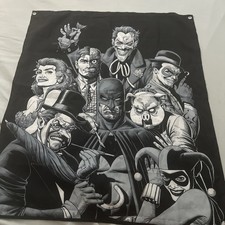 WORLD'S FINEST DC BATMAN & VILLAINS TAPESTRY   picture