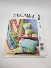 McCall's Crafts M6528 Sewing Pattern Pillowcase Sham Quilt Uncut picture