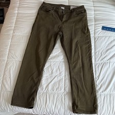 TPJ The Perfect Jean Slim Thick Olive Green Denkhaki Pants Men's 38 x 30 picture