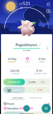 Pokemon Trade Go - Shiny Clefairy - Dancing in the Moonlight Background picture