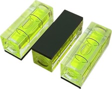 3Pcs Small Square Magnetic Spirit Levels Set Precision Scope Bubble Level Mini picture
