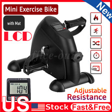 Mini Exercise Bike Under Desk Pedal Exerciser Cycle Arm Leg Peddler LCD Gift picture