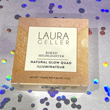 Laura Geller Baked Highlighter Natural Glow Quad Baked Powder SPF 15 No Glitter picture