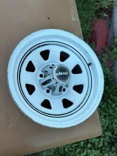 Jeep CJ 15x7 Original paint wagon wheel picture