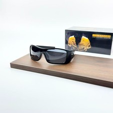 Oakley Batwolf OO9101 Black Frame Grey Lens Shield Sunglasses New With Case picture