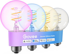 Govee Edison Bulbs, G25 Smart Vintage Light Bulbs, RGBWW, E26 Base 4 Pack picture