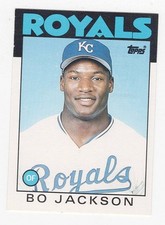 1986 Topps Traded Bo Jackson #50T Rookie RC – Kansas City Royals picture
