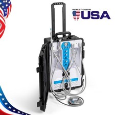 Portable Dental Delivery Unit Mobile Air Compressor Syringe High Suction FDA CE picture