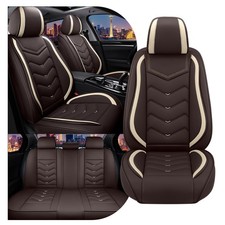 Car Seat Covers for Rivian R1S 2022-2026 Sport Nappa Leather Coffee 5 Seats picture