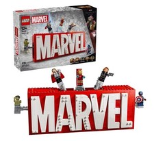 [HOT SALE] LEGO Marvel: MARVEL Logo & Minifigures Building Toy - Marvel picture