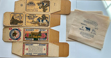2 Vintage Old 1920s Butter Boxes BOSSIE’s BEST and MOO GIRL + Wrappers picture