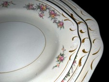 1940’s Homer Laughlin Georgian Countess Eggshell Graduated Oval Platter Set of 3 picture