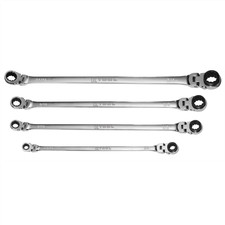 K Tool International KTIXDRF7 extra long rotating head ratcheting wrench set picture