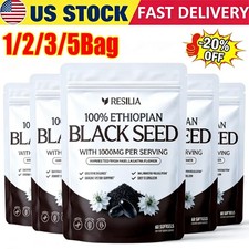 5X Resilia Ethiopian Black Seed Oil 1000MG Softgels 60 Counts Organic Natural picture