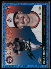 2025 Topps Chrome Platinum #244 Dylan Crews Blue Mini Diamond Refractor /199 picture