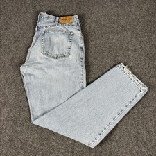 Vintage 90s Gap Easy Fit Jeans Mens 33x32 Blue Denim Made In USA picture