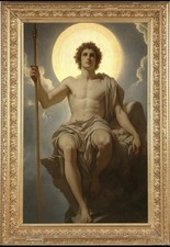 Hand Painted Oil Painting Apollo Sun God Greek Mythology Classical Figure Canvas picture