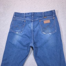 Vintage Wrangler Jeans Men's 38x36 Blue Cowboy Cut 13MWZ Western Made In USA picture