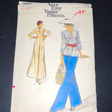 Vogue Very Easy Vogue 8858 Women’s Top & Dress Sewing Pattern Size 14 Vintage picture
