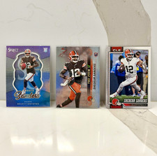 ⁠Shedeur Sanders 3 Card QB Lot Select Certified Silver Refractor Flagship picture