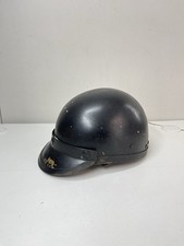 Vintage Early Harley Davidson Motorcycle Biker Half Helmet w/ Visor Rare Collect picture