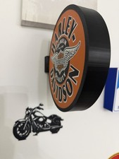 Harley-Davidson Premium Quality Motor Cycles Sign Orange Round picture