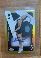 Topps 2024 Topps Chrome Aces Autographs Aryna Sabalenka Gold /50 Auto RC picture
