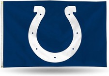 Indianapolis Colts Premium 3x5 Feet Flag Banner, Logo Design, Metal Grommets, Ou picture