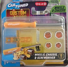 MGA CarTuned Custom Builder Wheels & Chassis w/ Screwdriver Set 10 PCS Ages 8+ picture
