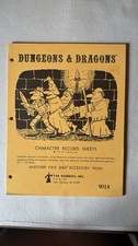 TSR 9014 Basic D&D Character Record Sheets (Pad Ed w/1977 Copyright) Complete picture