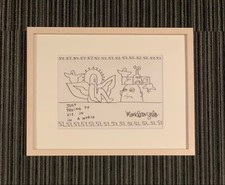 Mark Gonzales Original Signed Drawing Artwork Framed Purchased 2011 picture