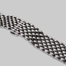 Watch Band 316L Stainless Steel 7 Beads Vintage Bracelet Starp 18mm 19mm 20mm picture