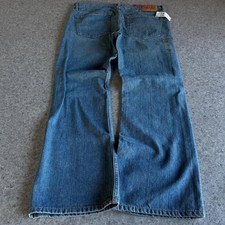 Levis 527 Mens Low Rise Bootcut Stone Washed Whisker Faded Jeans 36x30 NEW picture