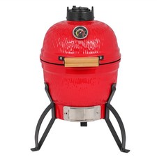13in Round Ceramic Charcoal Grill Orange picture