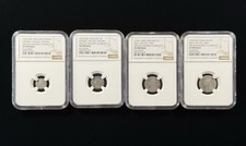 1662-85 England Double Arched Crown Milled Maundy Set Charles II Silver NGC picture