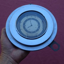 1935-36 Lincoln Zephyr dash clock and gauge cluster, nice picture