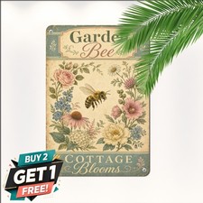 Funny Honey Bee Bathroom Humor Sign Sarcastic Restroom Metal Tin Plaque picture