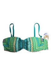 Prana Women Cosima Bathing Suit Top Emerald Carnivale W1COSM116 Size Small picture